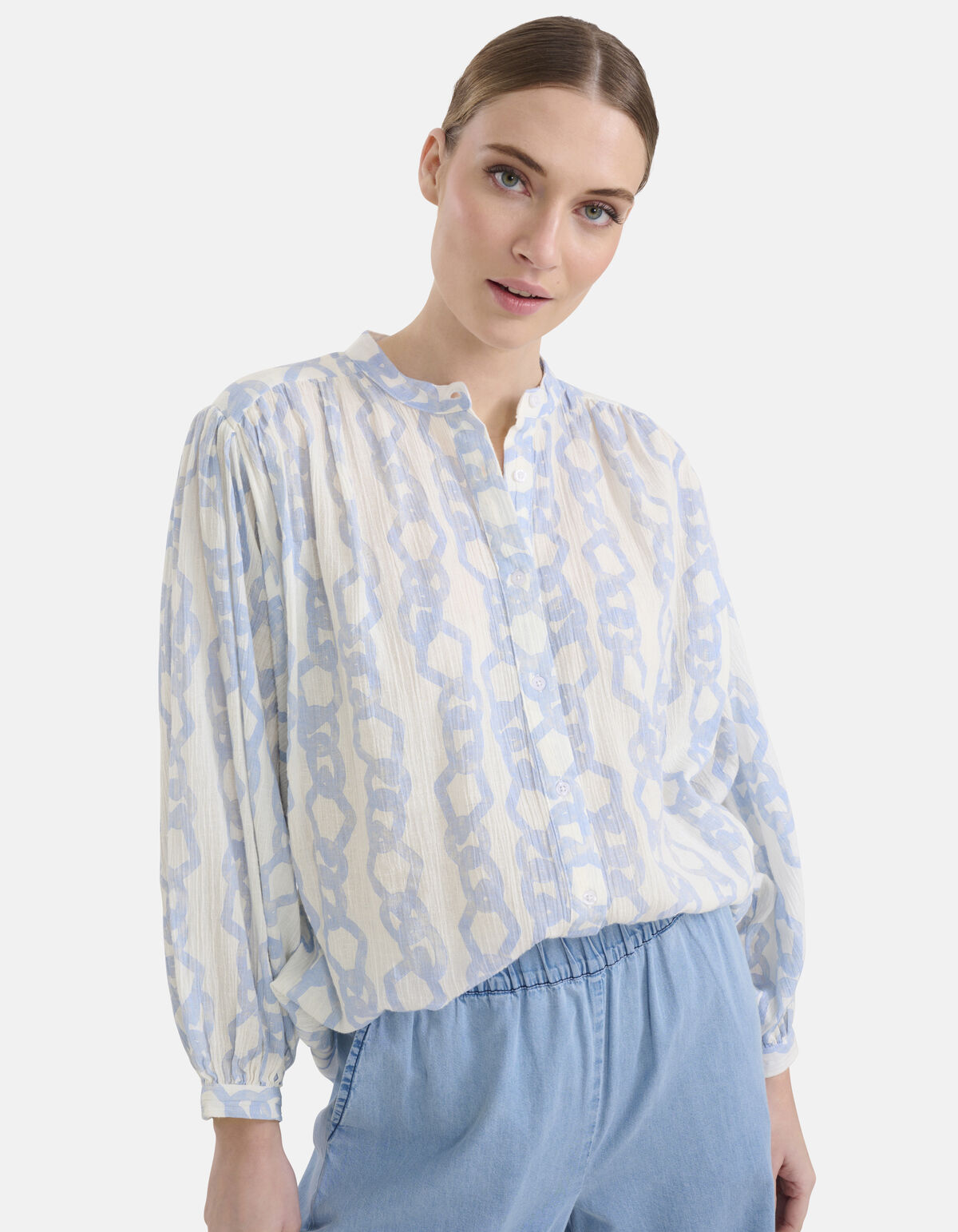 Wasserdruck Bluse Off White By Mieke SHOEBY WOMEN