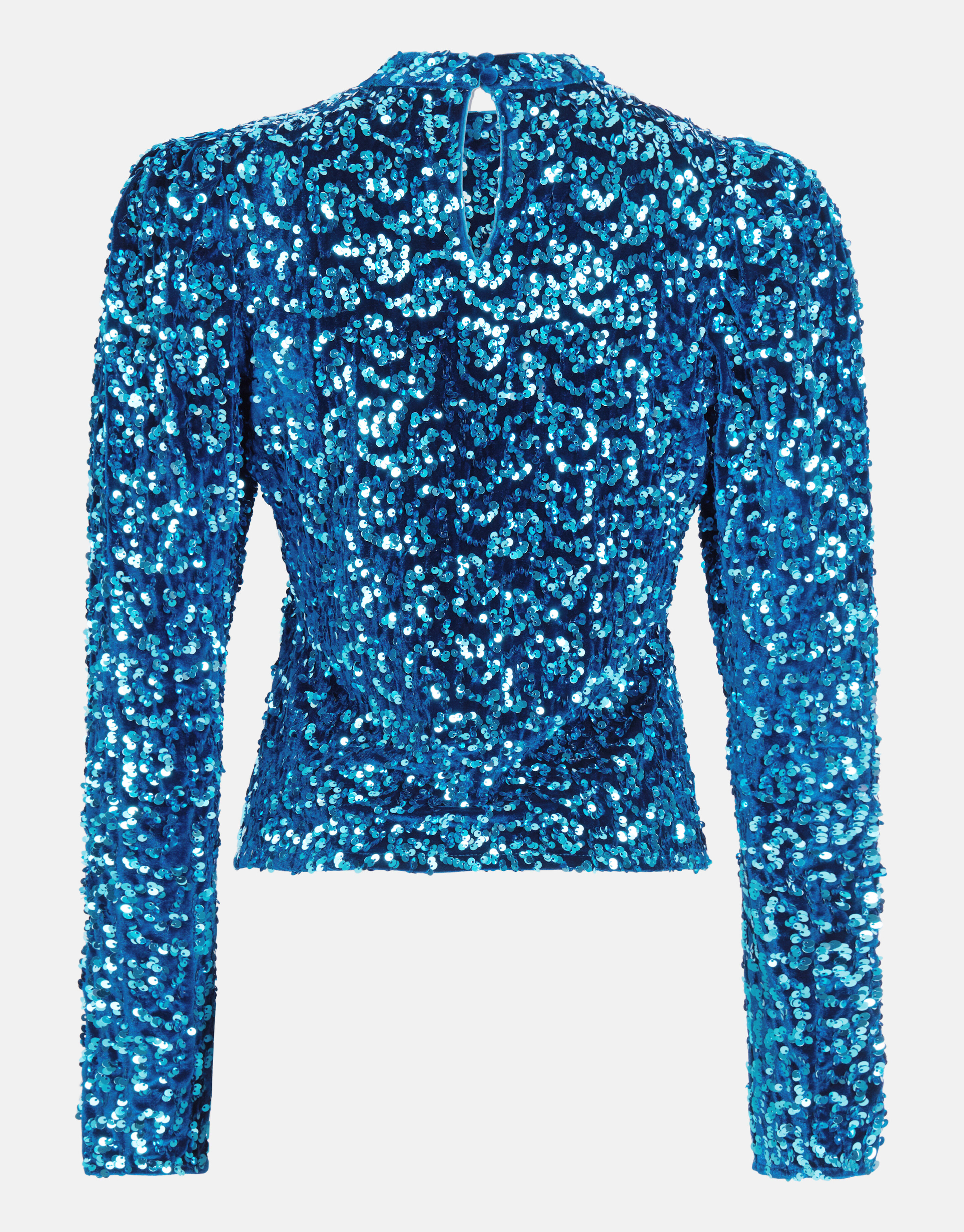 Pailletten Top Blauw SHOEBY WOMEN