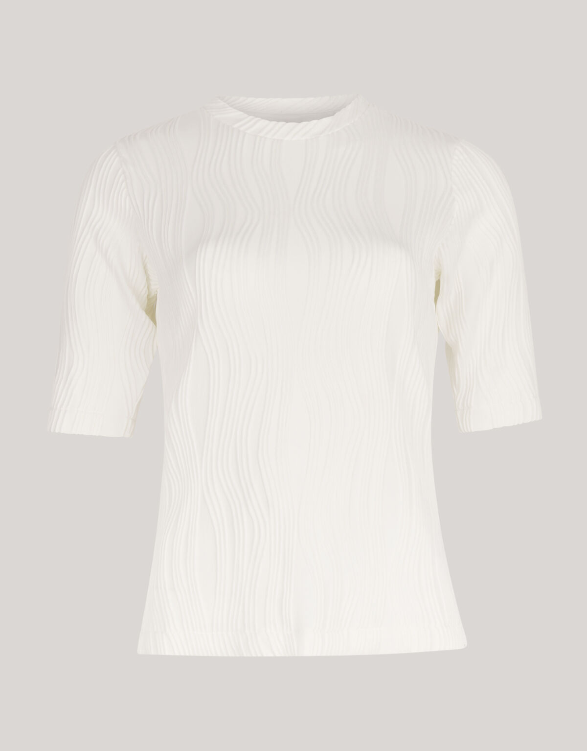 Swirl Crinkle Top Wit SHOEBY WOMEN