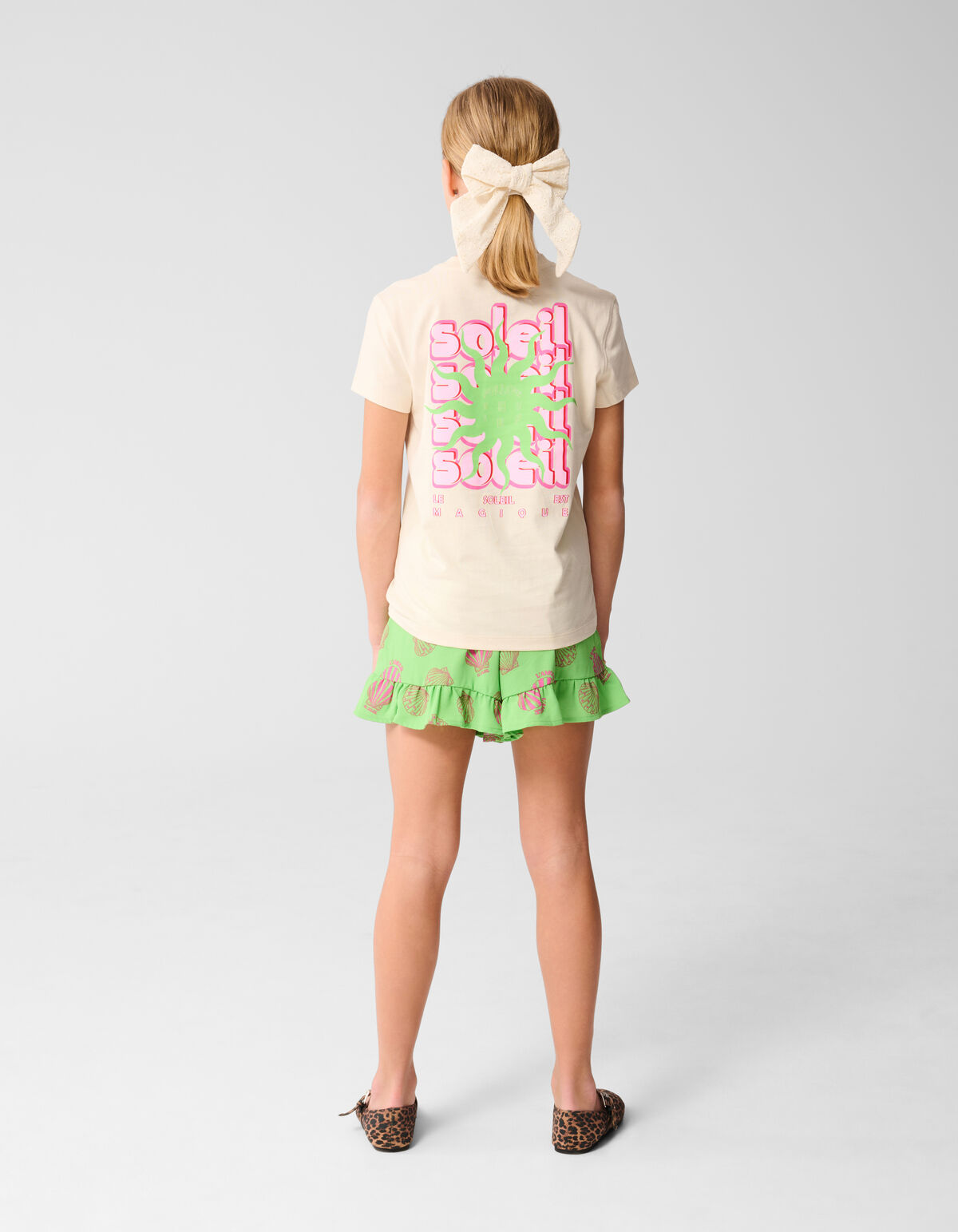 Soleil Artwork T-shirt Off White SHOEBY GIRLS