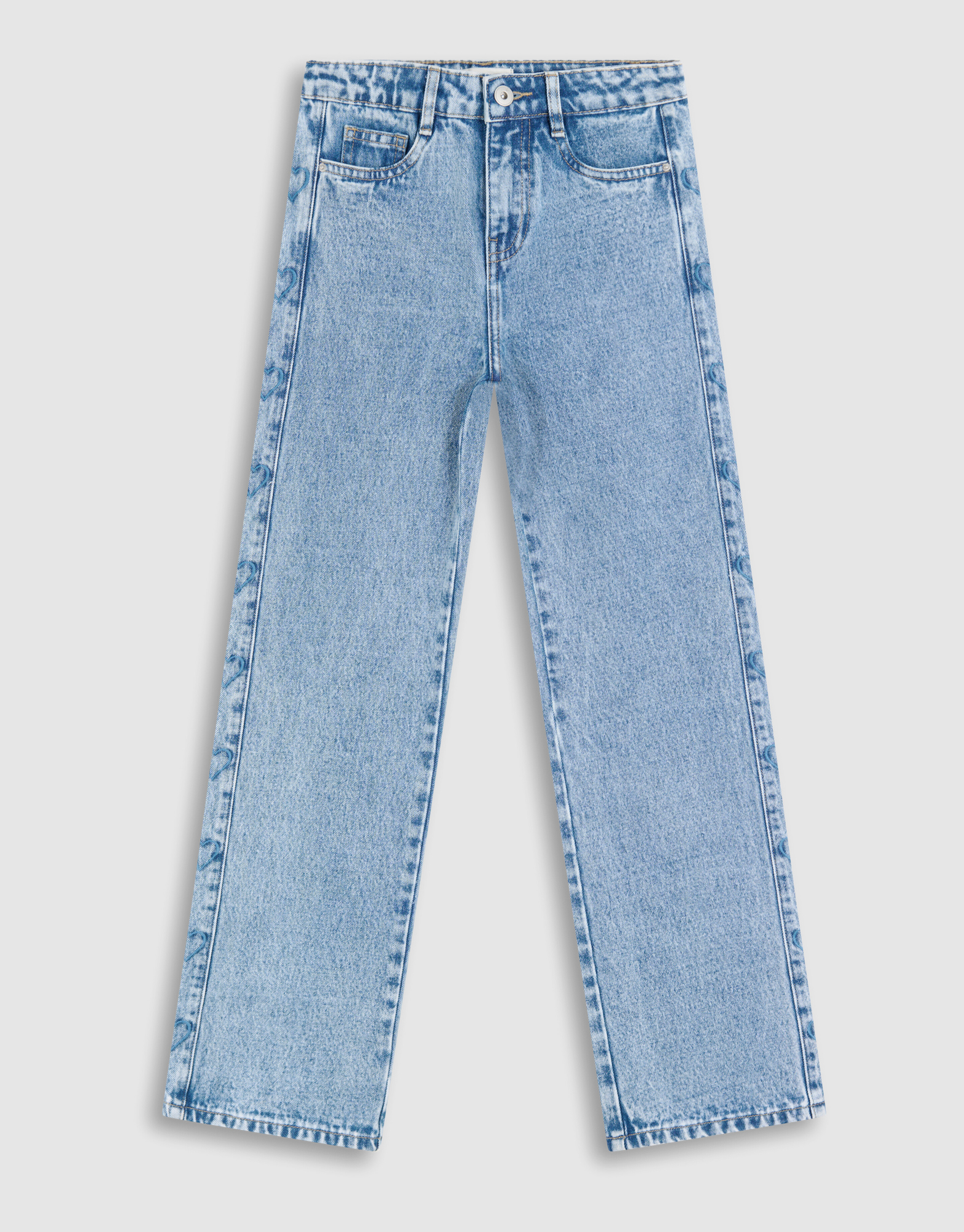 Herz Jeans mit weitem Bein Blau SHOEBY ACCESSOIRES