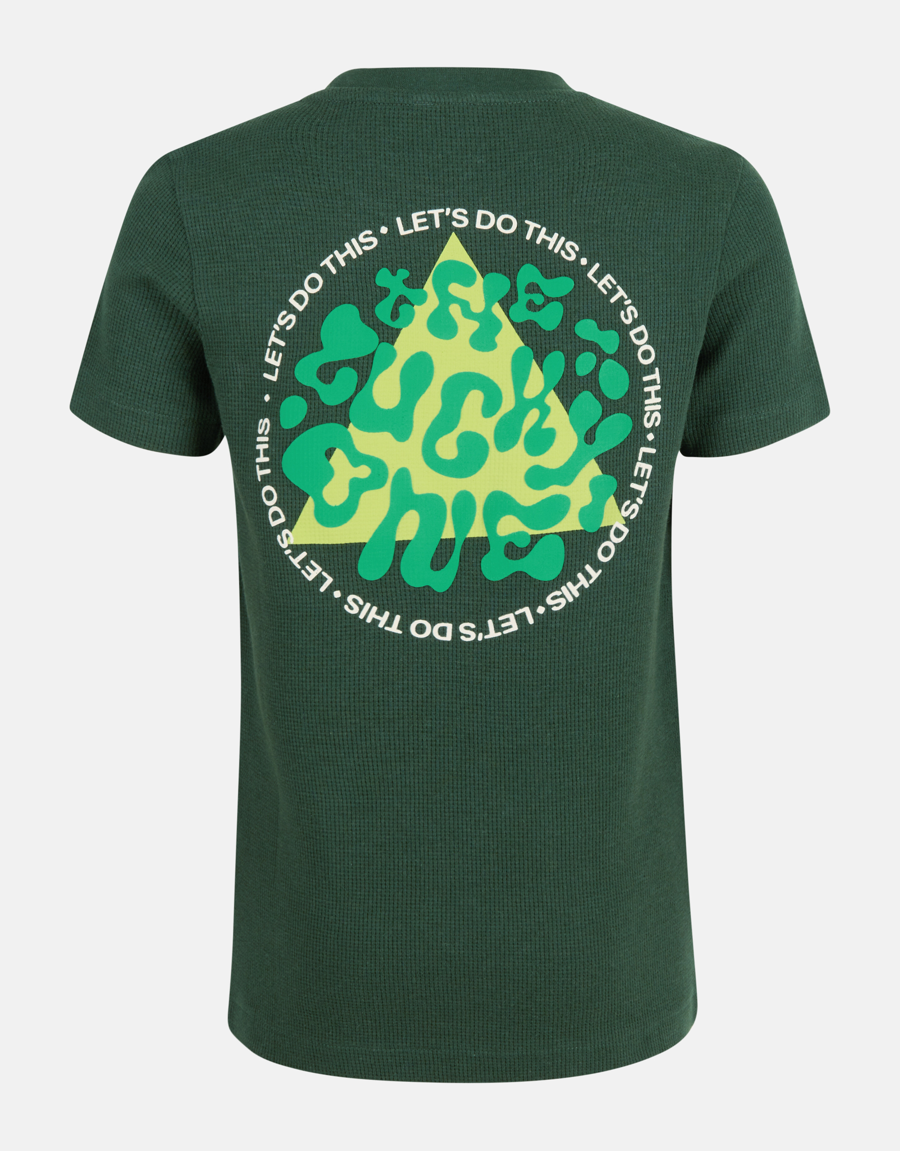 Struktur-T-Shirt Dunkelgrün SHOEBY BOYS