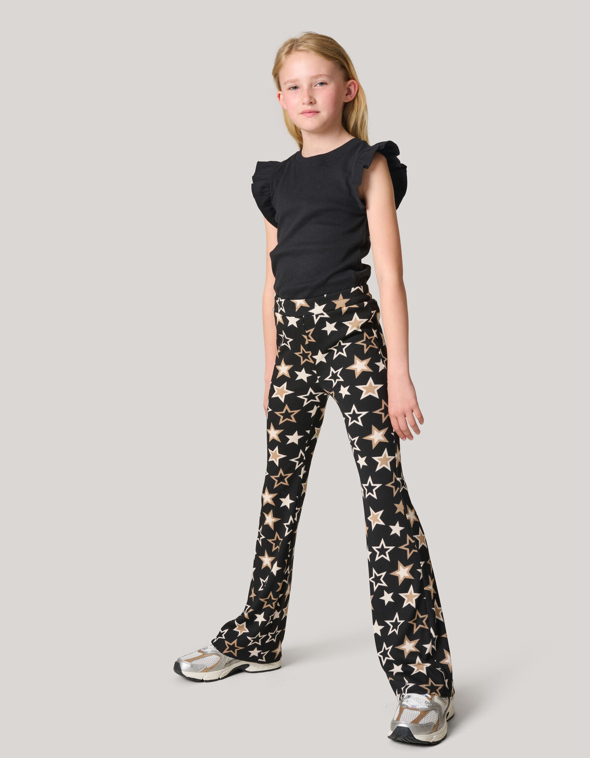 Bedruckte Schlagleggings Zwart SHOEBY GIRLS
