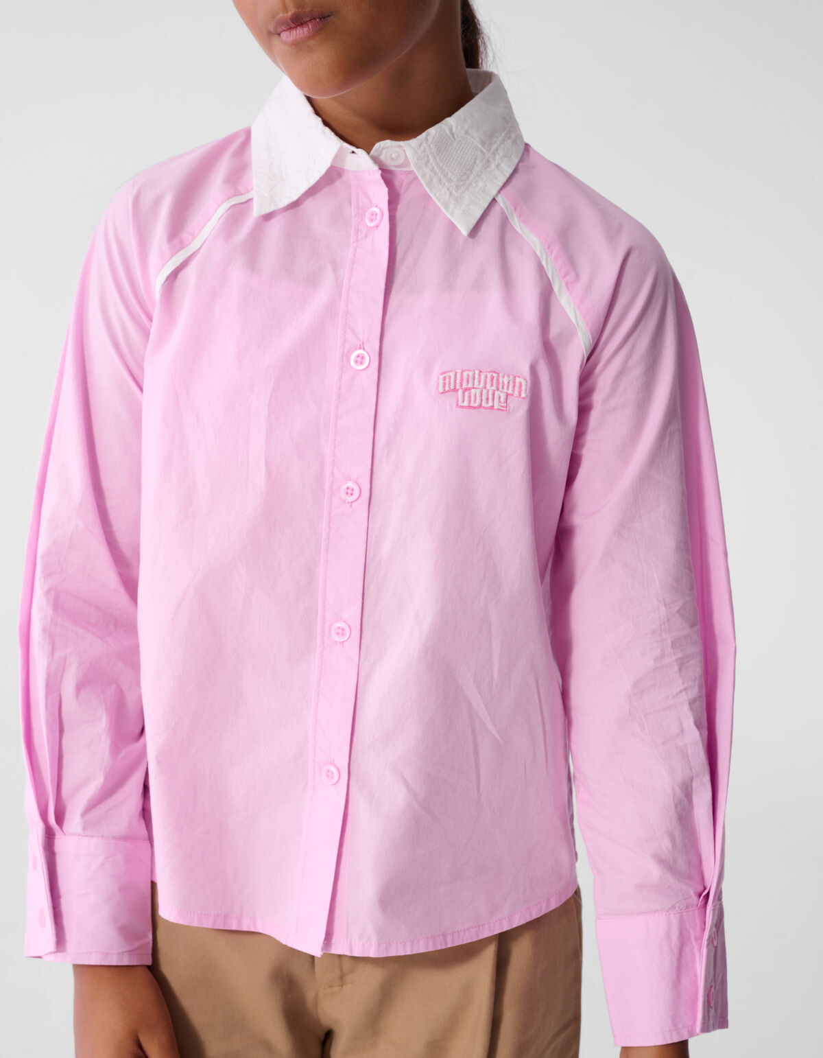 Piping Bluse Hellrosa SHOEBY GIRLS