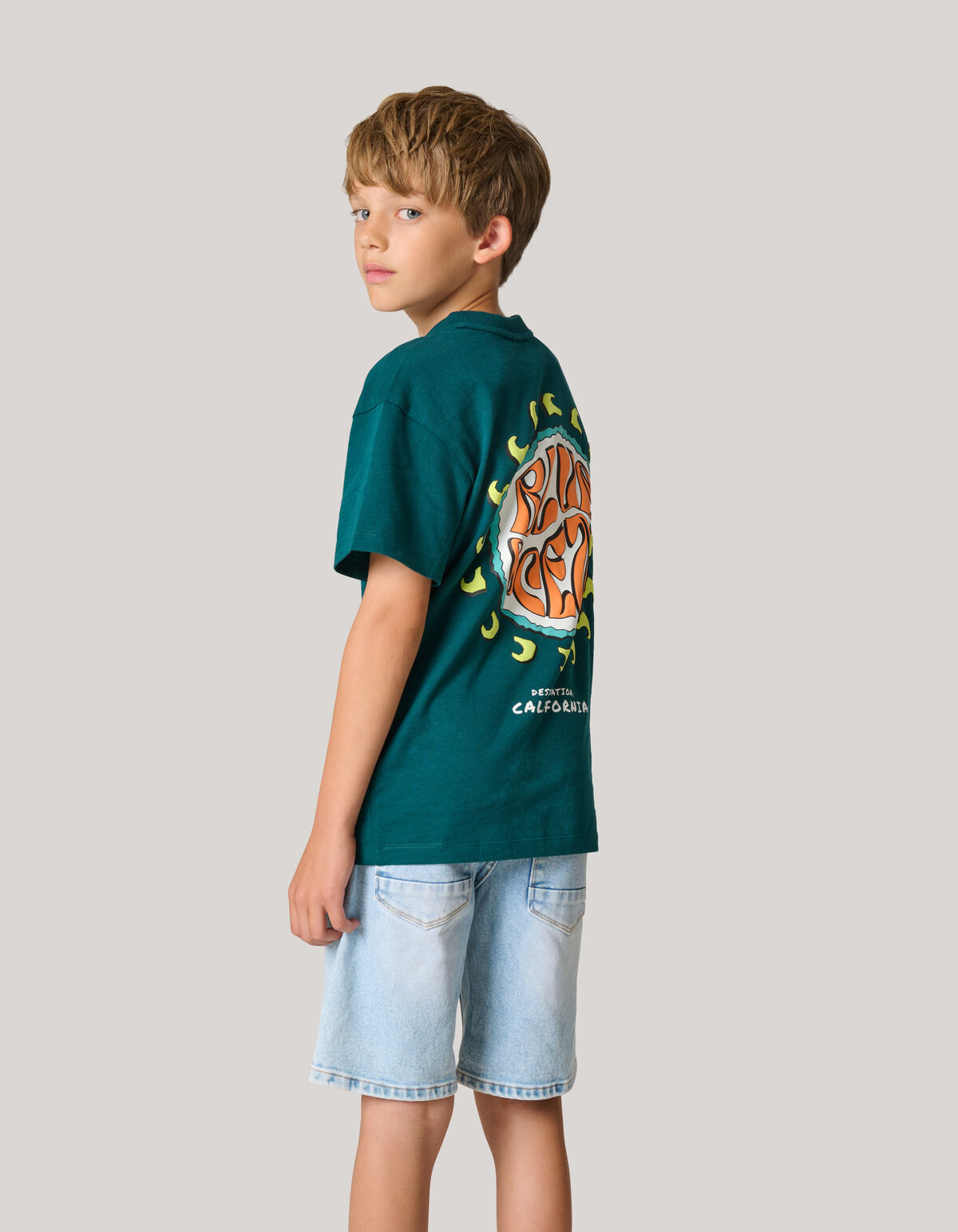 Artwork T-shirt Dunkelgrün SHOEBY BOYS