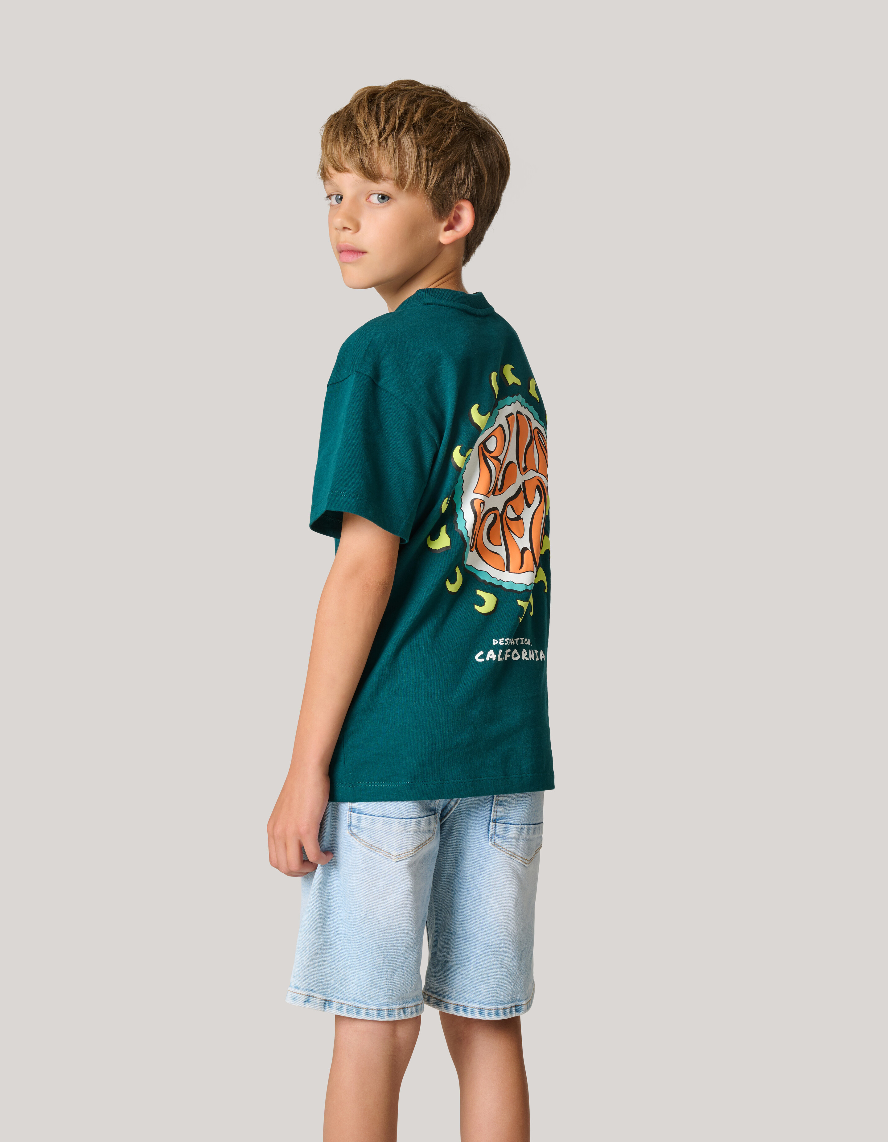 Artwork T-shirt Dunkelgrün SHOEBY BOYS