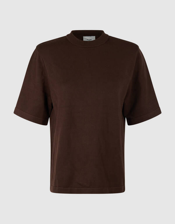 Gro&szlig;es gepolstertes T-Shirt Braun SHOEBY WOMEN