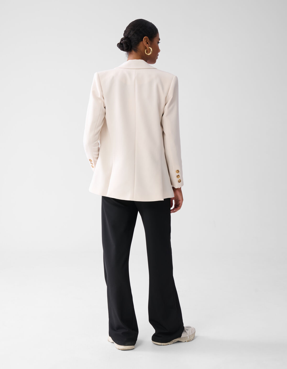 Übergroßer Blazer Off White SHOEBY WOMEN