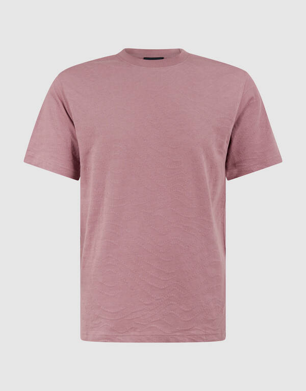 Jacquard-T-Shirt Rosa SHOEBY MEN