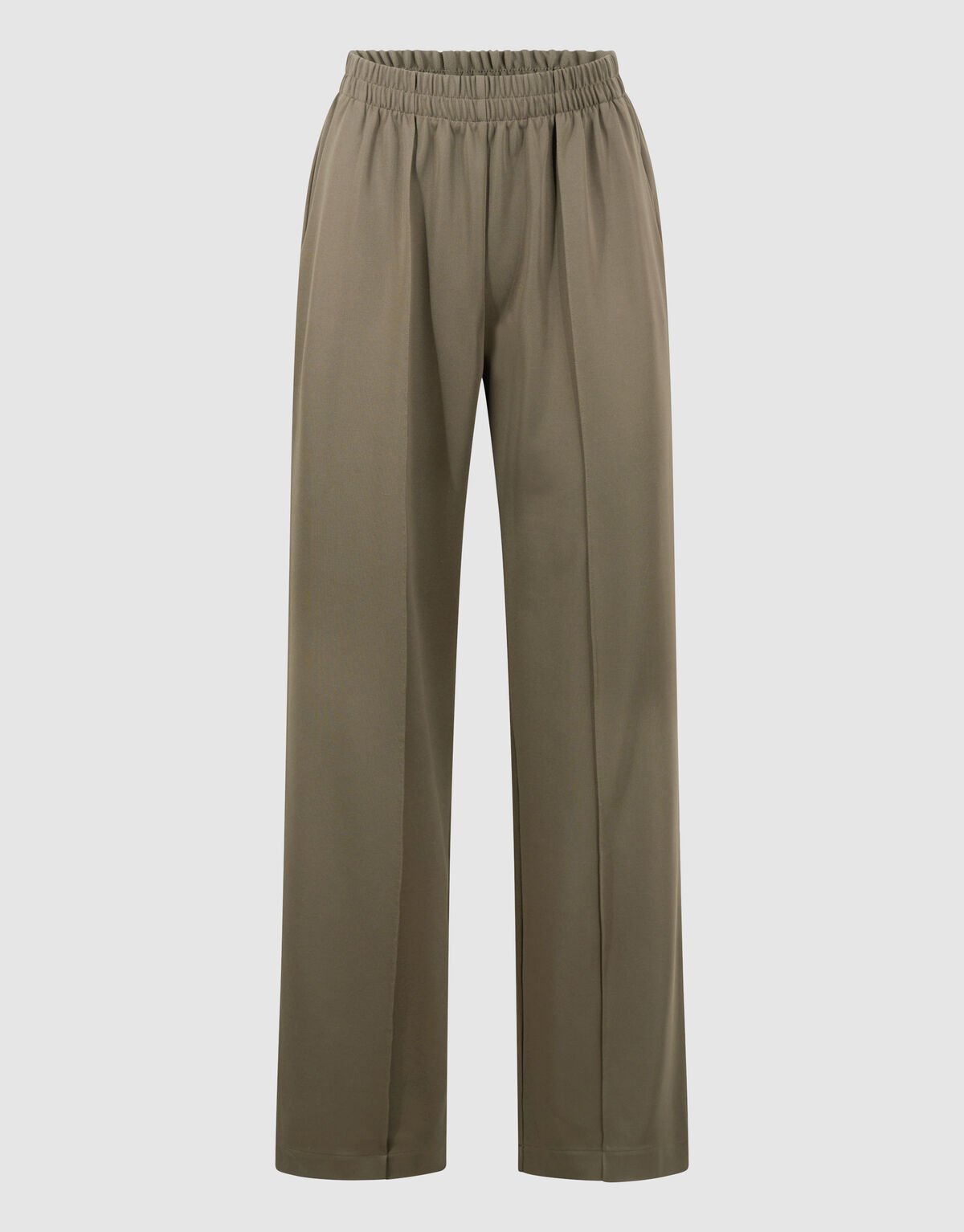 Basic Wide Leg Hose Dunkelgrün SHOEBY WOMEN