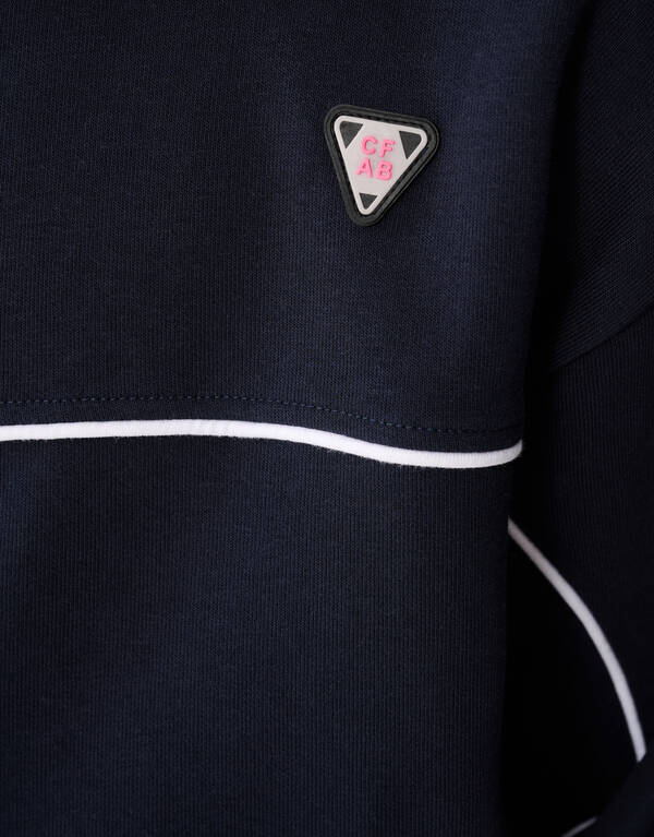 Dunkelblaue Jacke mit weichem Reißverschluss SHOEBY BOYS