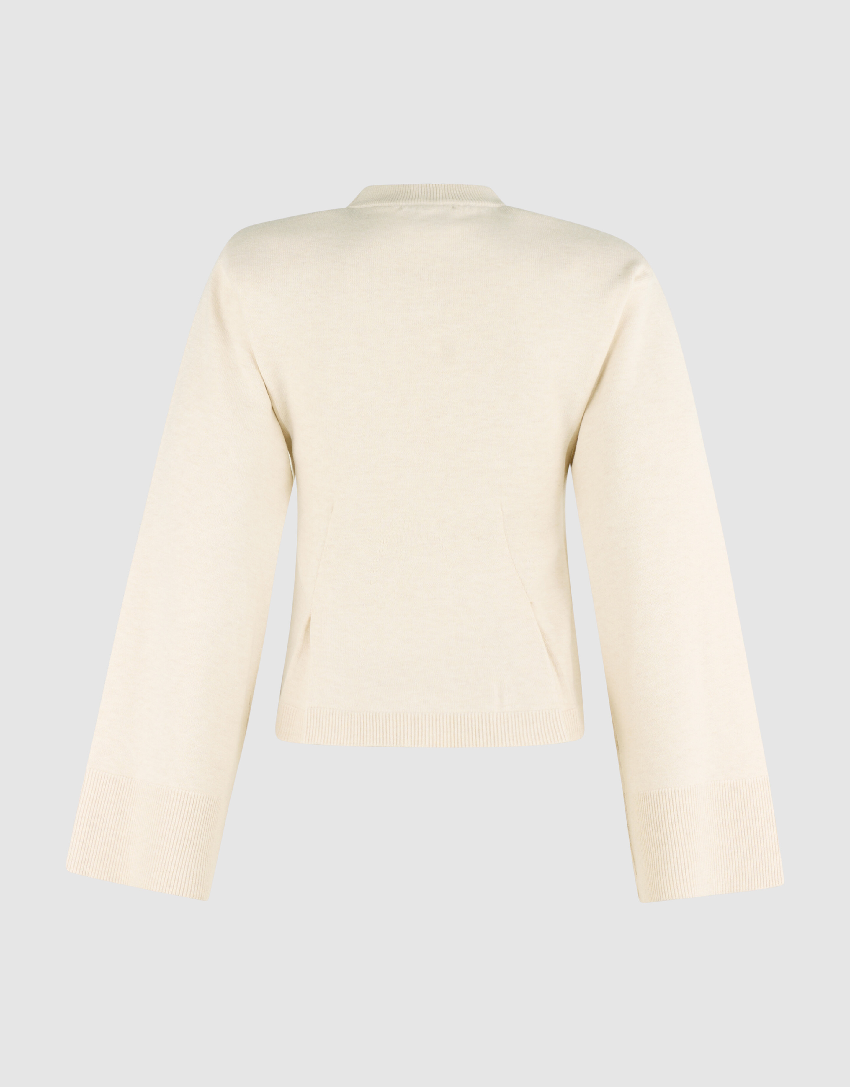 Peplum Strickpullover Ecru SHOEBY WOMEN
