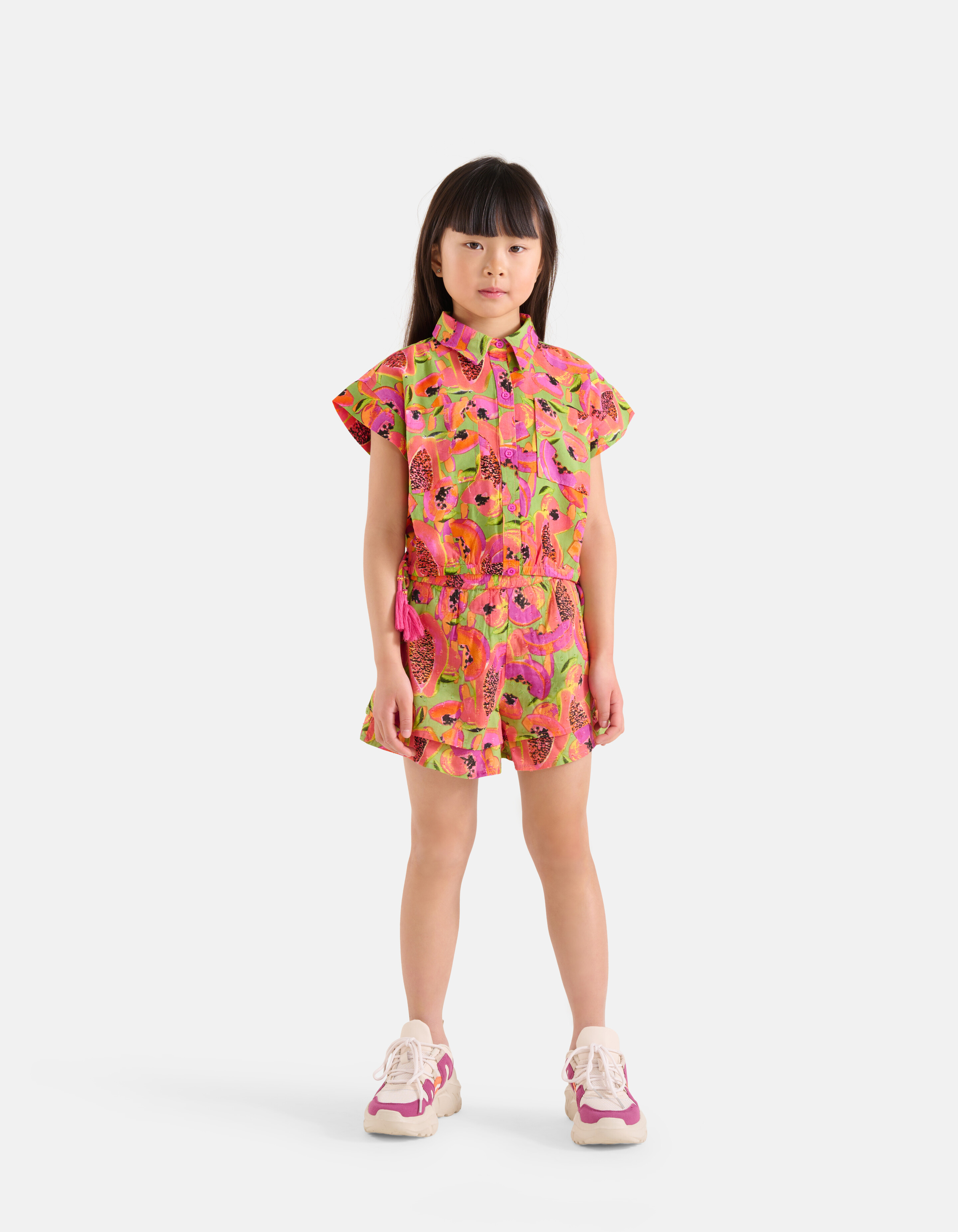 Shorts mit Obstmuster Grün SHOEBY GIRLS