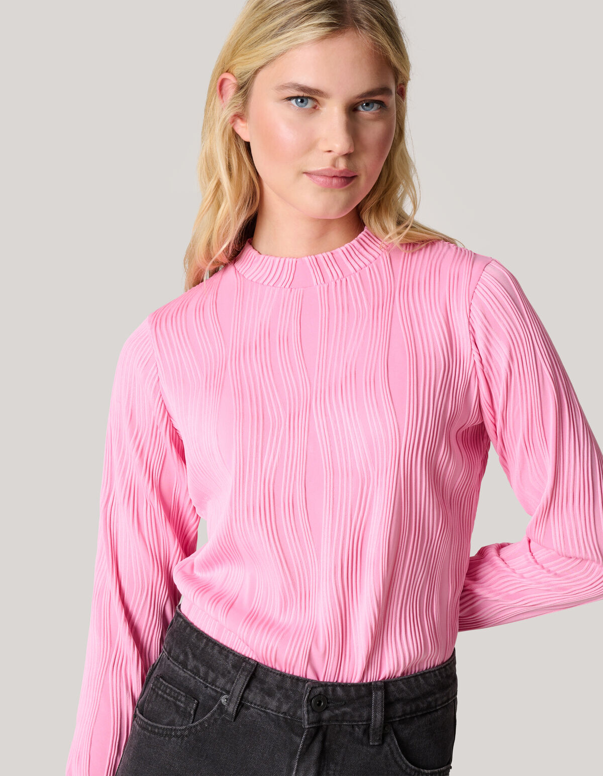 Swirl Crinkle Top Rosa SHOEBY WOMEN