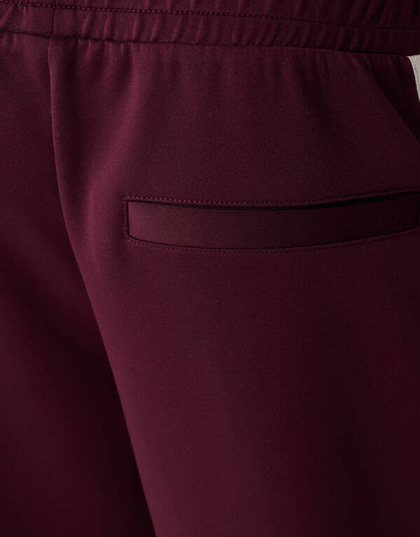 Sportliche Wide Leg Hose Dunkelrot SHOEBY BOYS