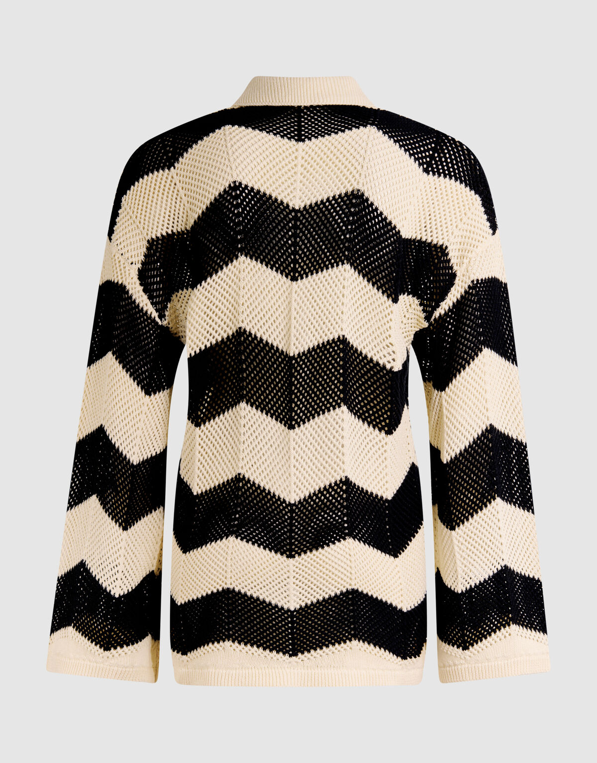 Multi-H&auml;kelbluse Schwarz/Wei&szlig; SHOEBY WOMEN