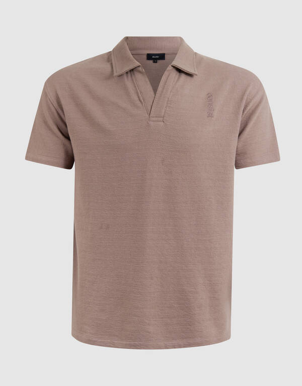 Stickerei Polo Hellbraun SHOEBY MEN