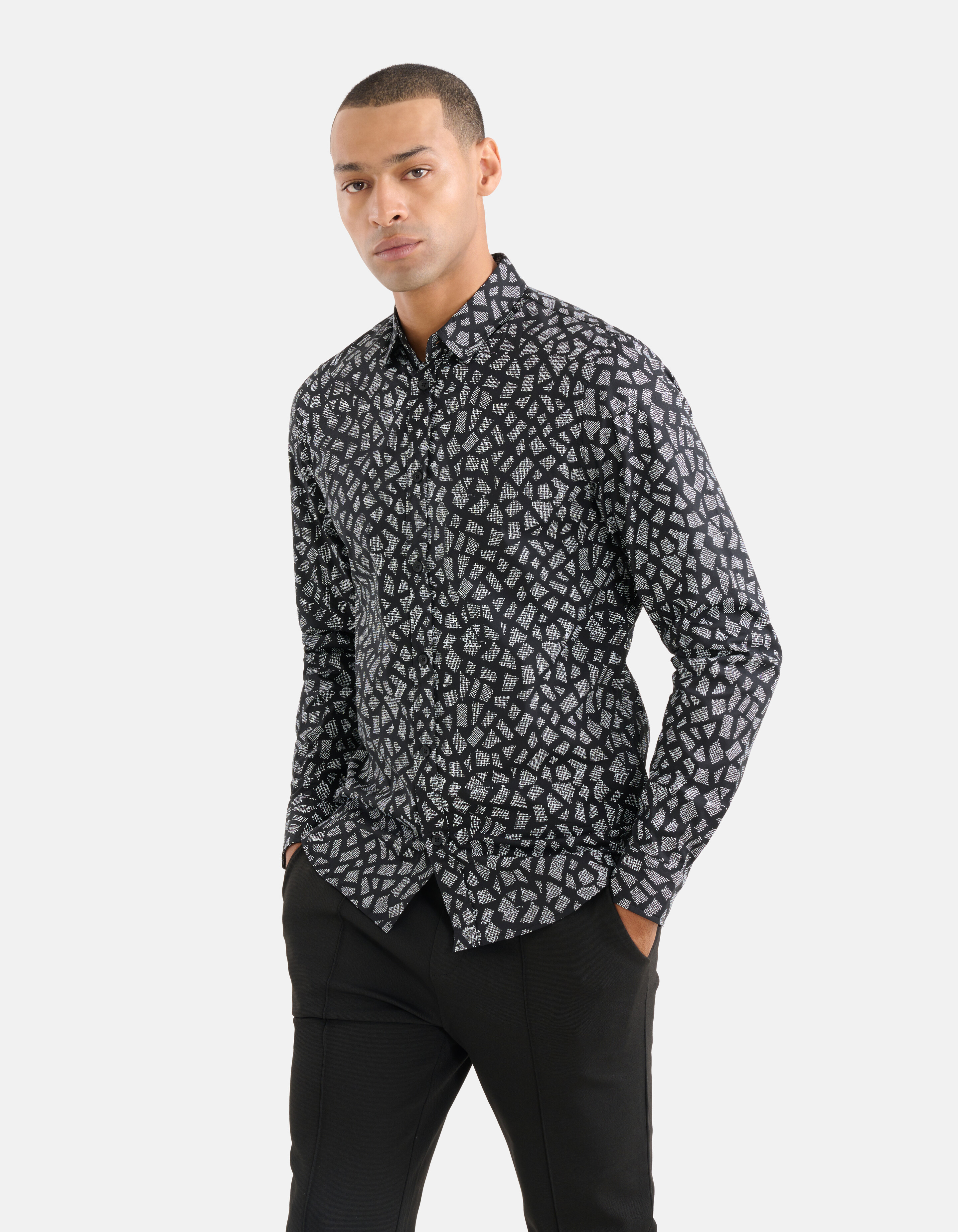 Grafik-Shirt Schwarz SHOEBY MEN