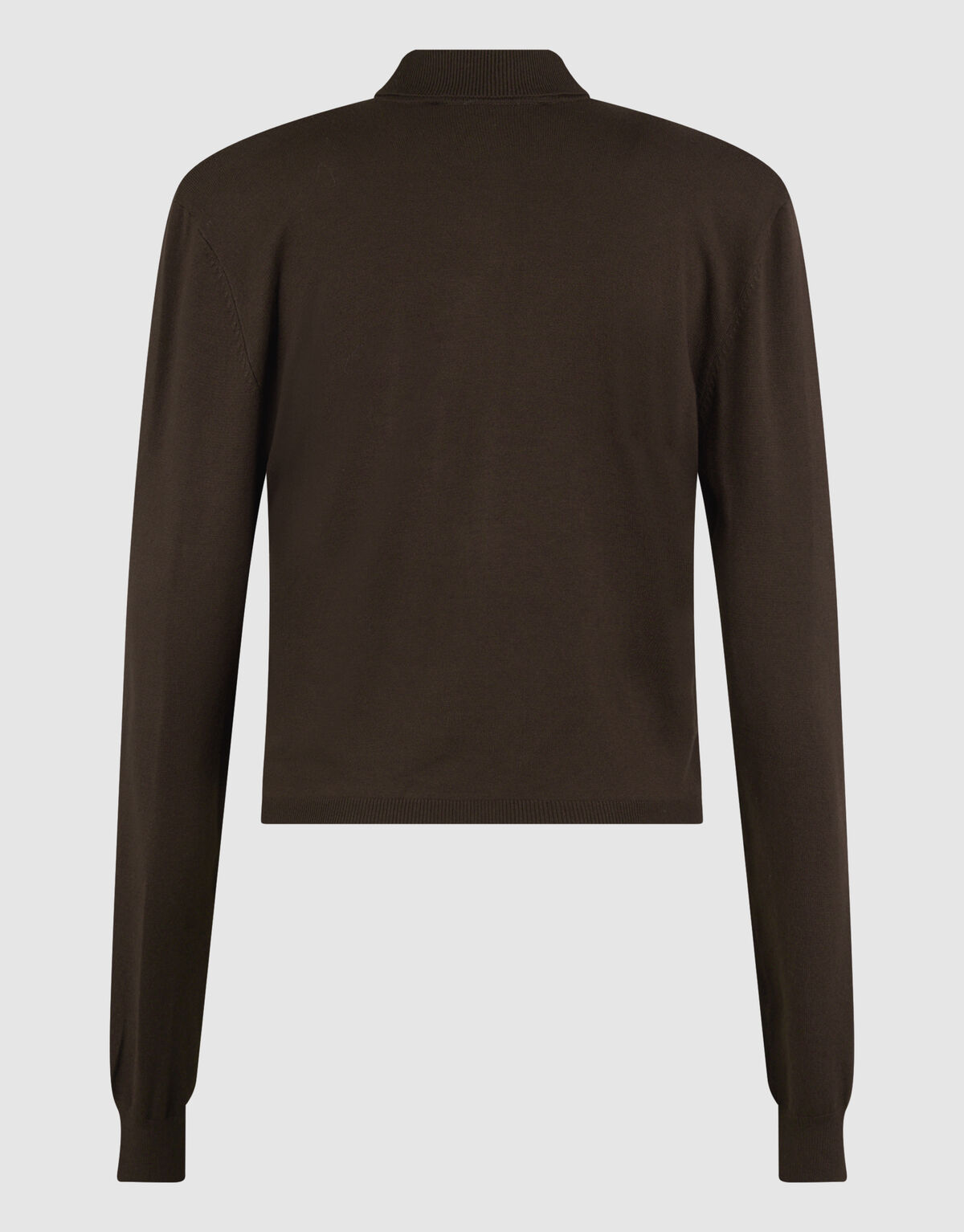 Langarm-Poloshirt Dunkelbraun von Monica SHOEBY WOMEN