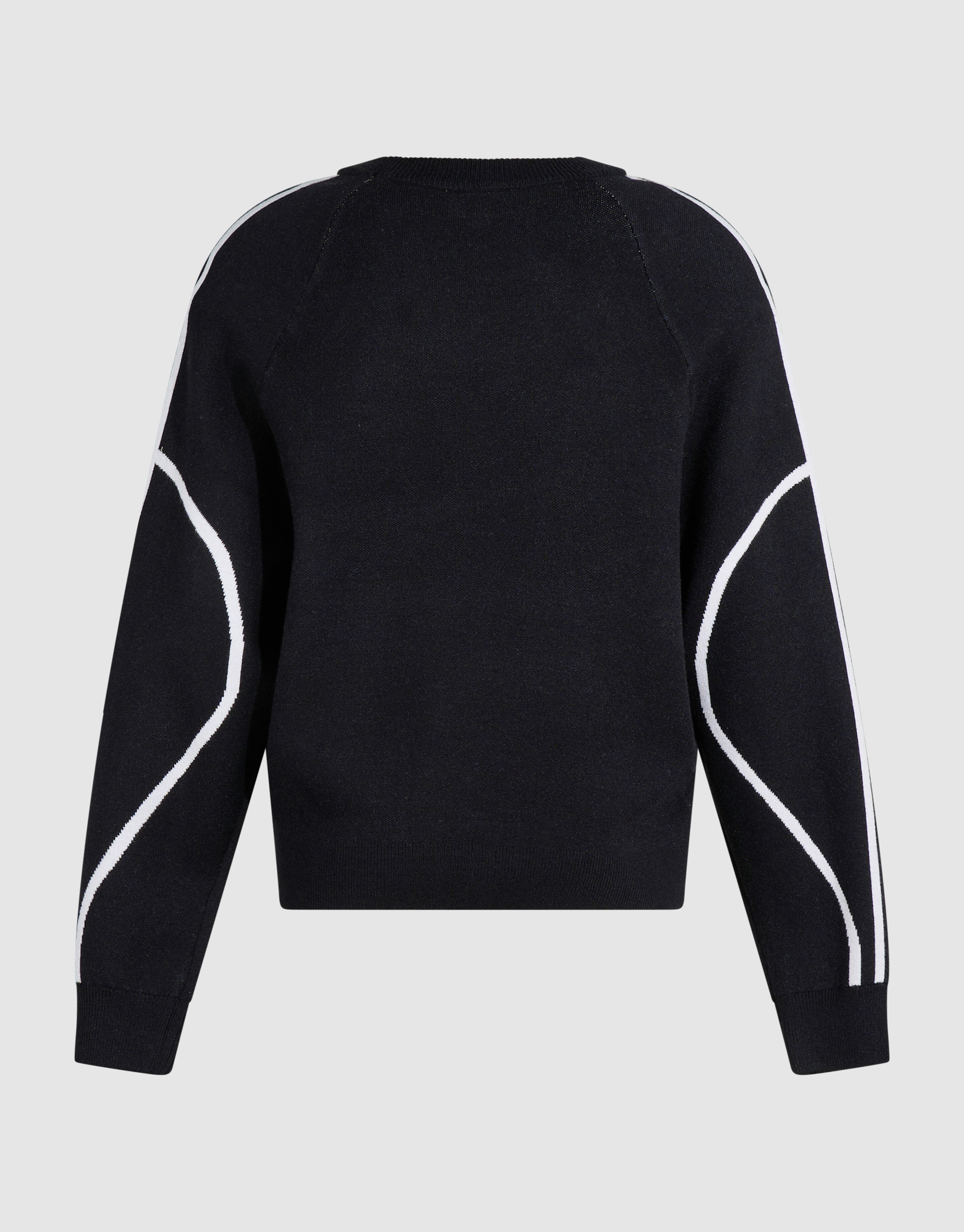 Oversized Sporty Strickpullover Schwarz SHOEBY WOMEN