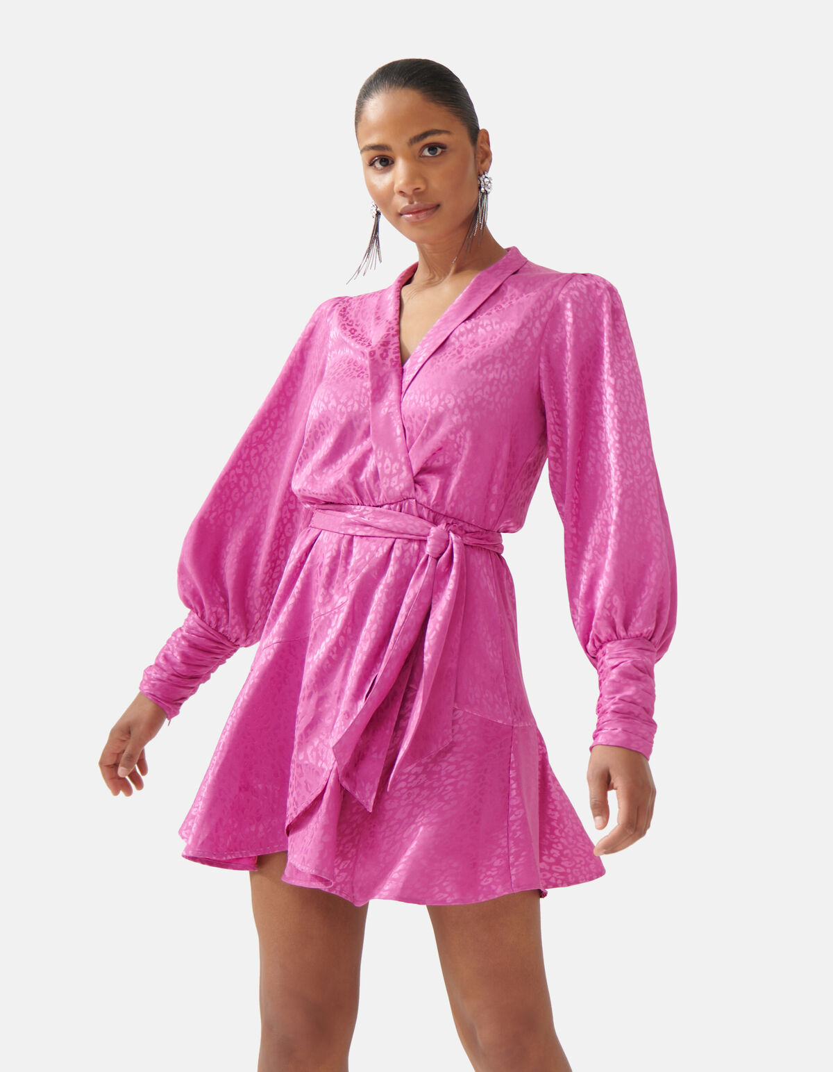 Jacquard-Wickelkleid Rosa SHOEBY WOMEN