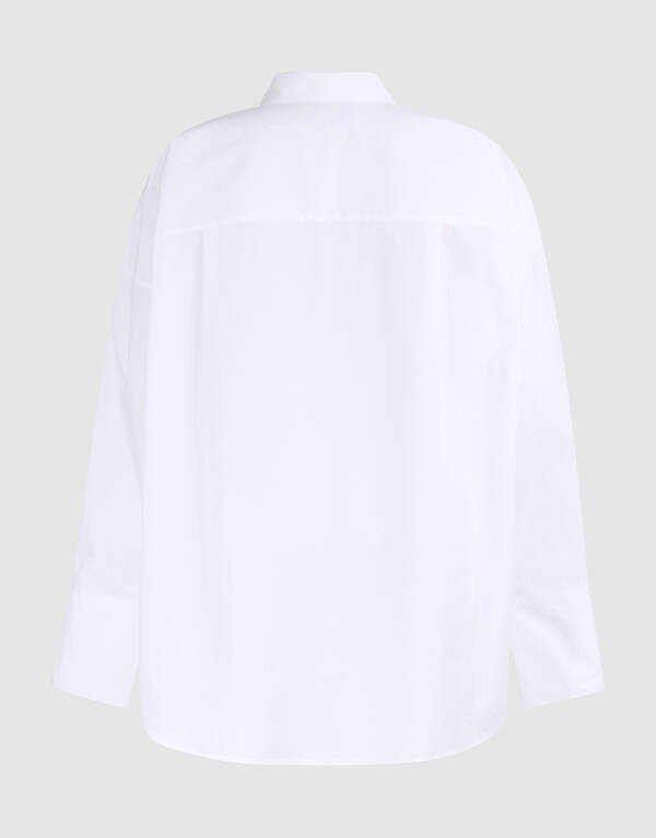 Übergroße Bluse mit Stickerei Weiß By Lonneke SHOEBY WOMEN