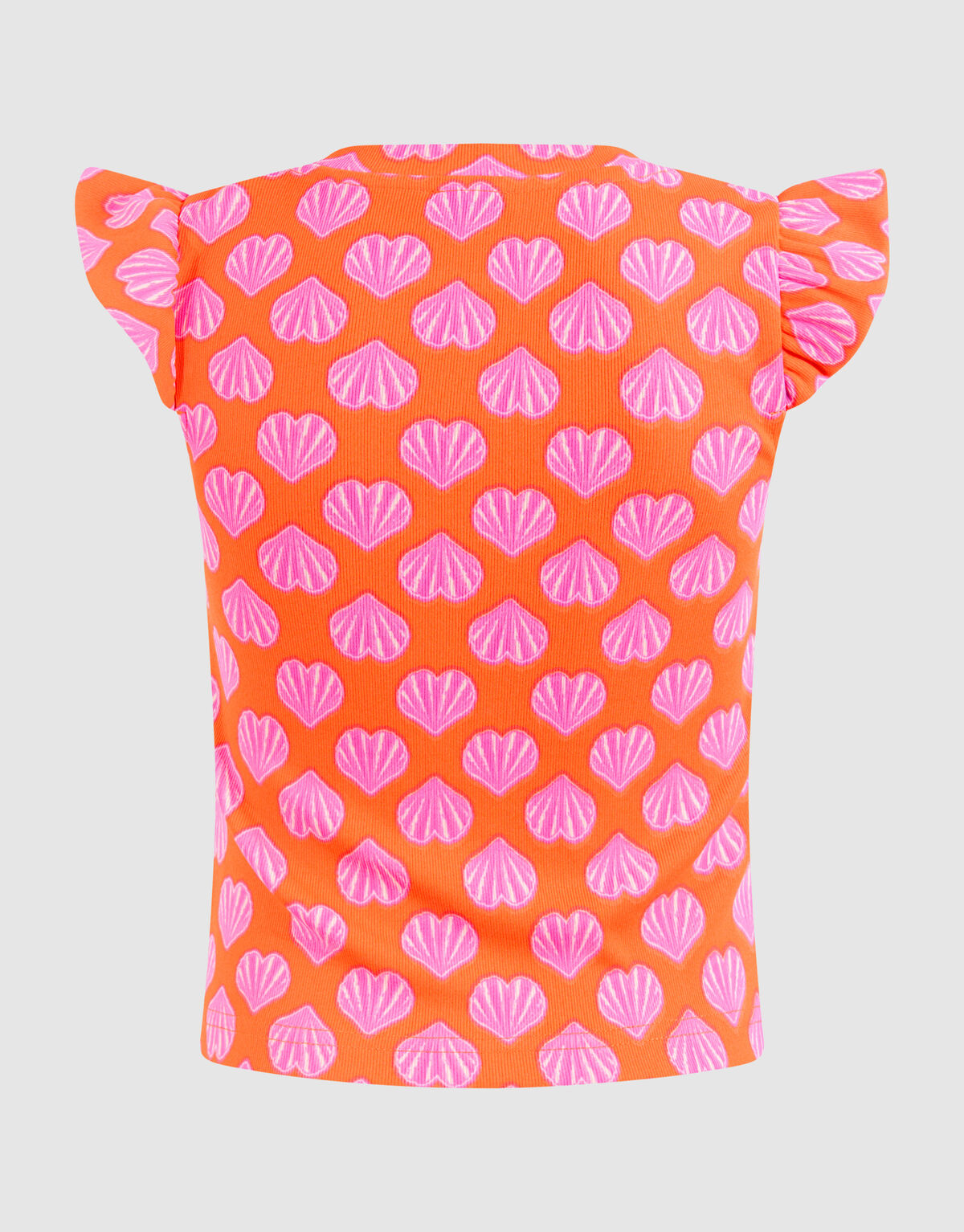 Muscheln R&uuml;schen-Top Orange SHOEBY GIRLS