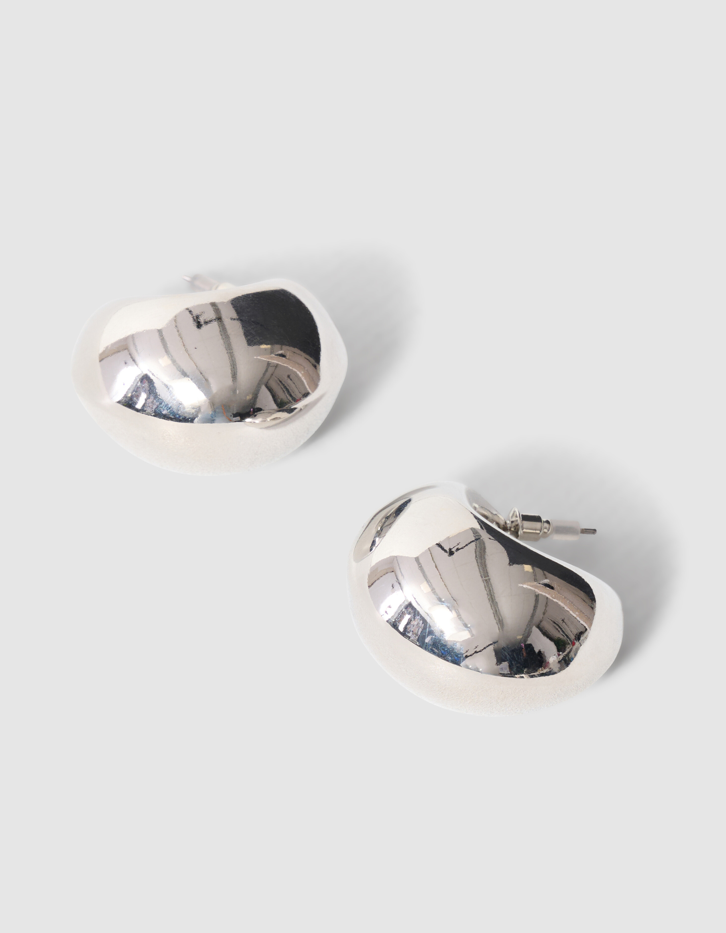 Bulky Big Hoop Ohrringe Silber SHOEBY ACCESSOIRES