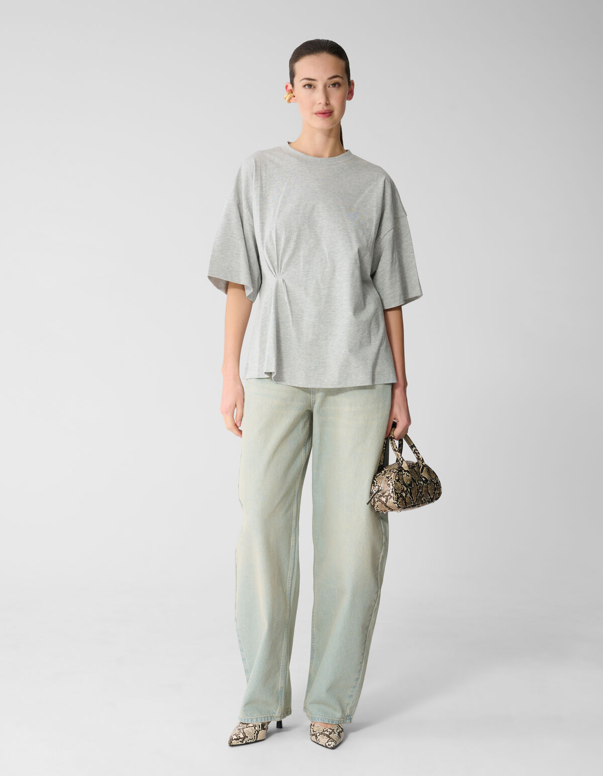 Baggy Fit Jeans Gebleicht SHOEBY WOMEN