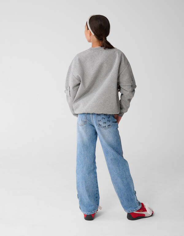 Übergroßer Strickpullover Grau SHOEBY GIRLS