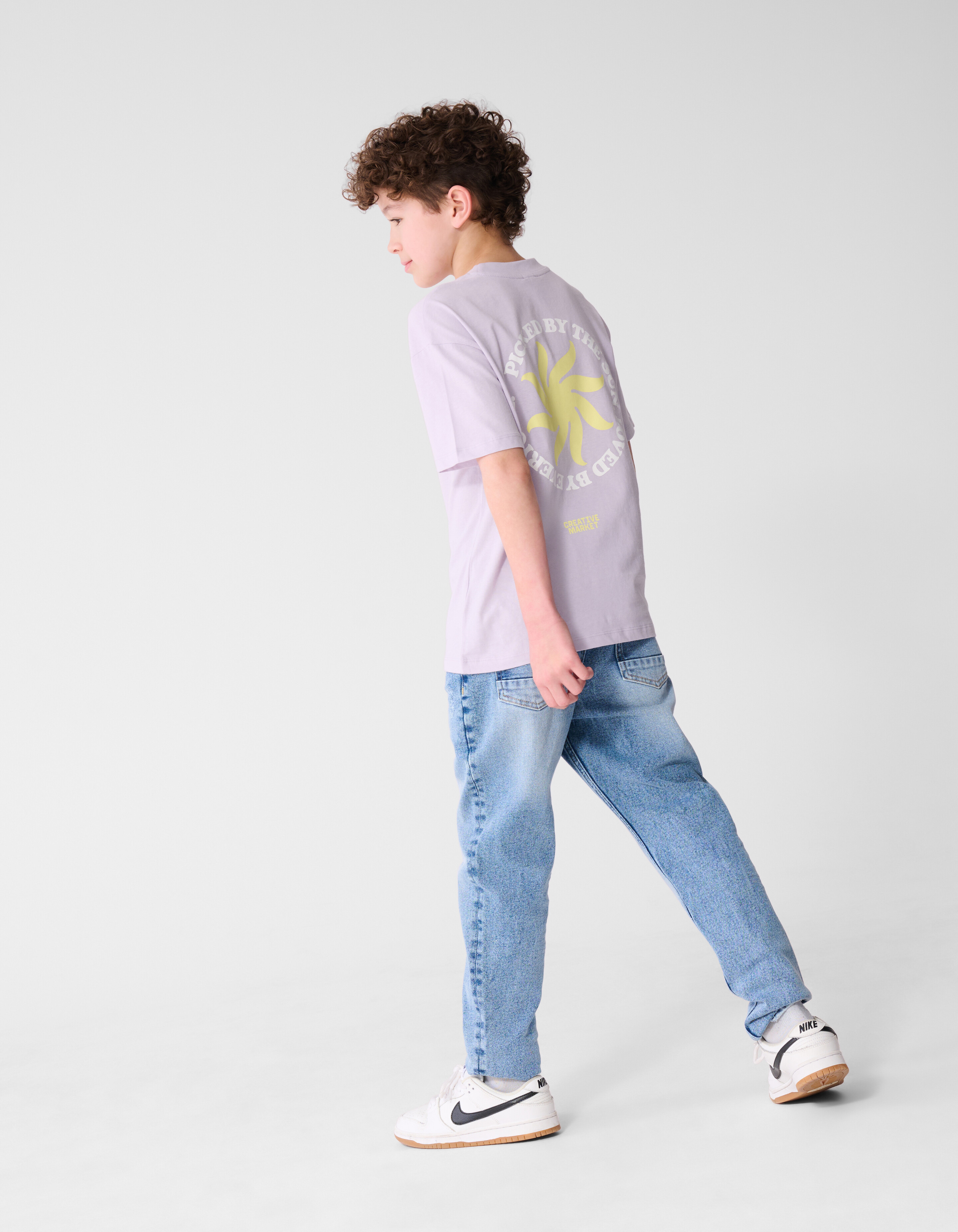 Market Artwork T-Shirt Hellviolett SHOEBY BOYS