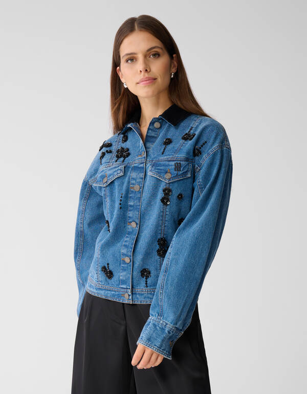 Verzierte Jeansjacke Blau von Mieke SHOEBY WOMEN