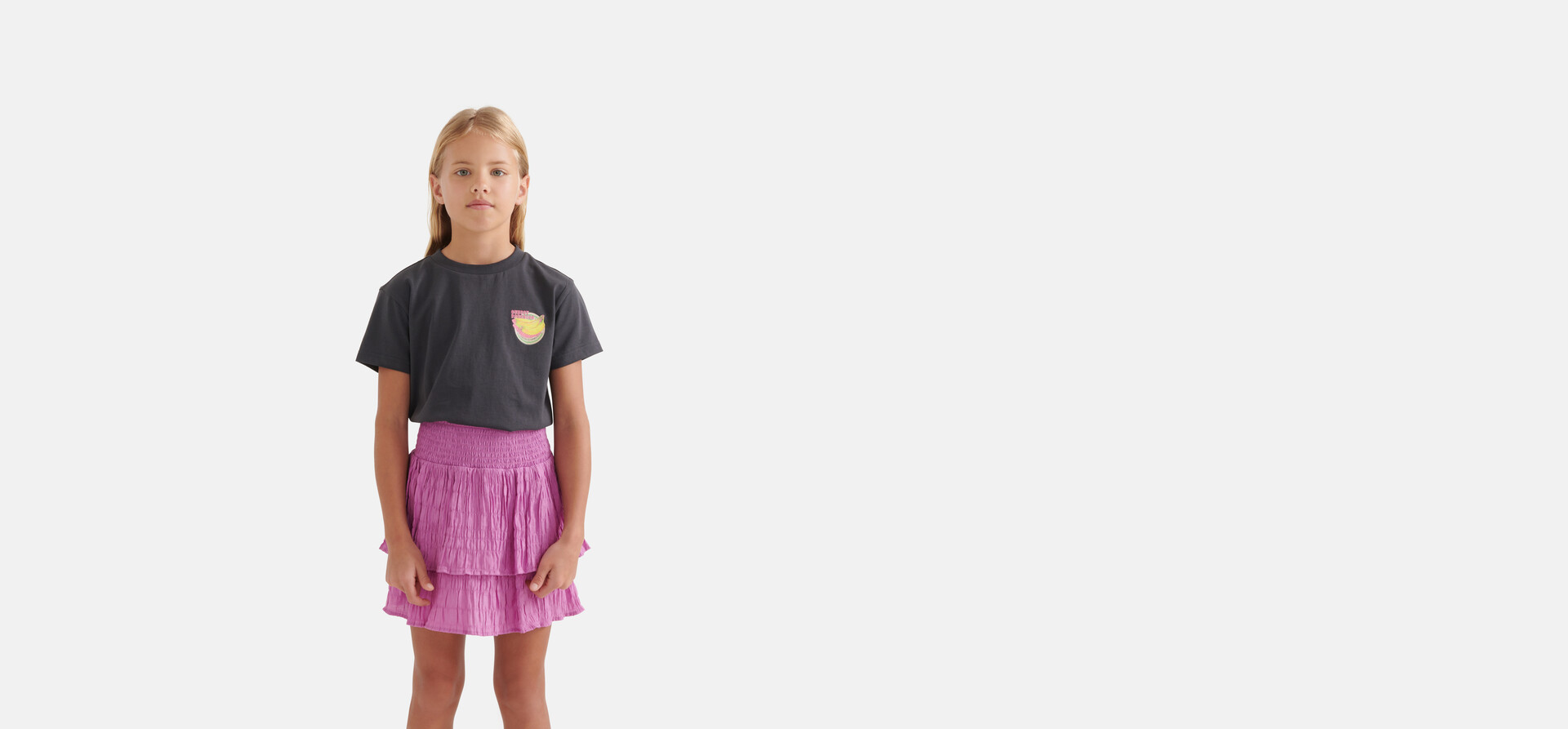 Glitzer Artwork T-Shirt Schwarz SHOEBY GIRLS