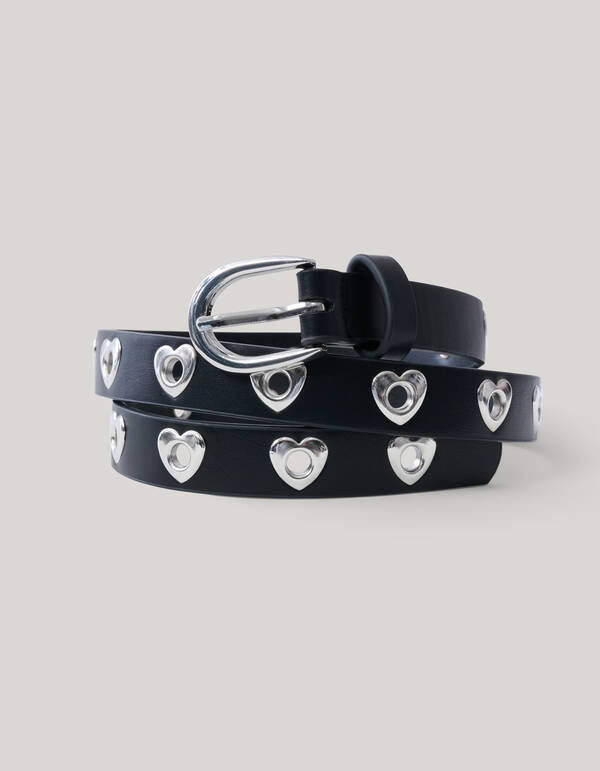 Silberner Herz-Gürtel SHOEBY ACCESSOIRES