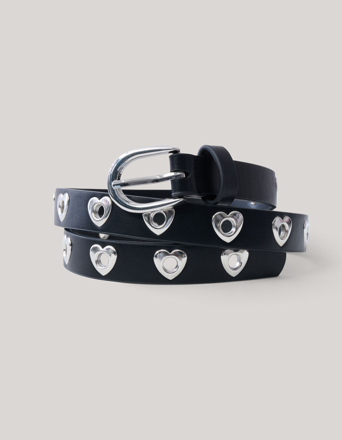 Silberner Herz-Gürtel SHOEBY ACCESSOIRES