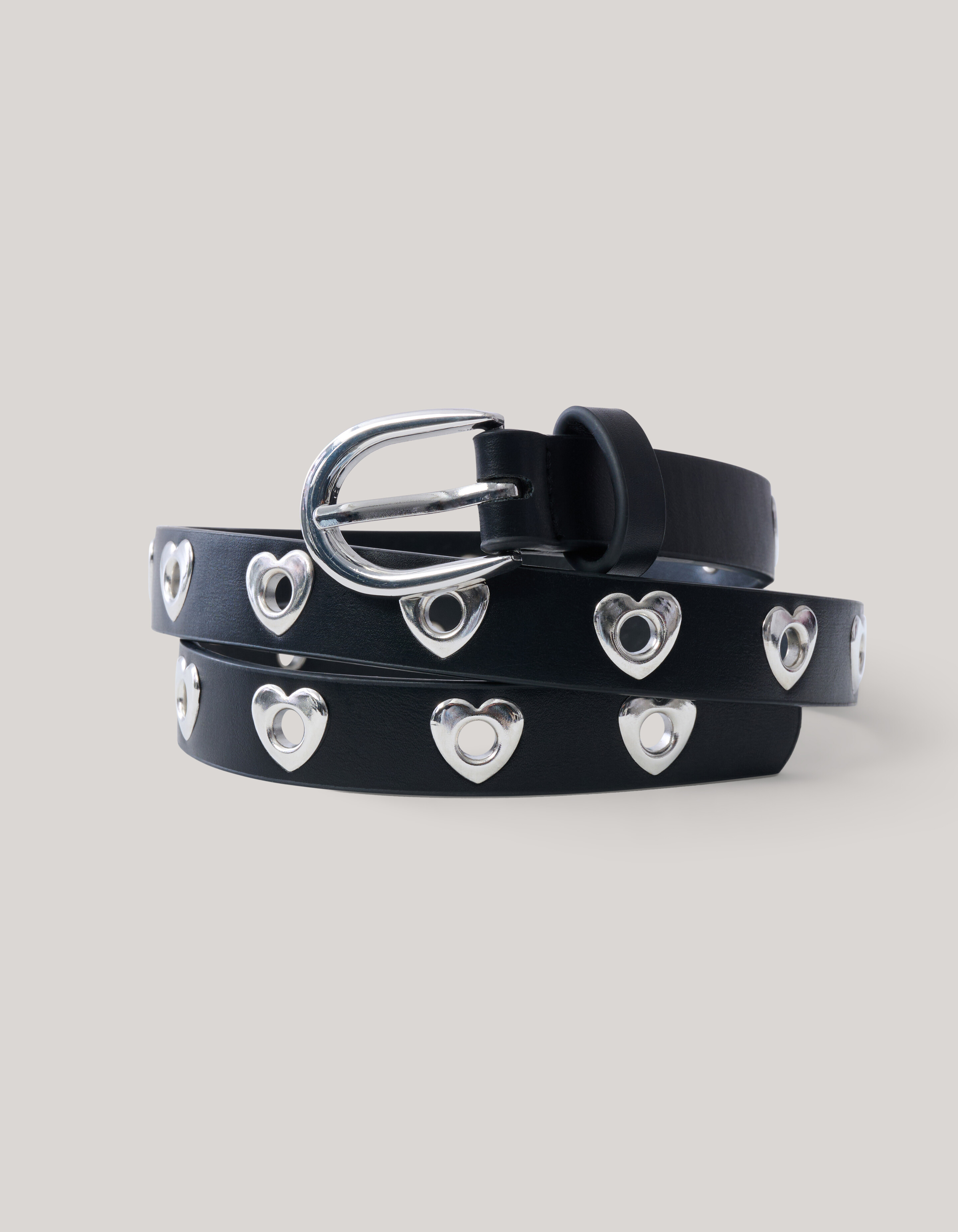 Silberner Herz-Gürtel SHOEBY ACCESSOIRES