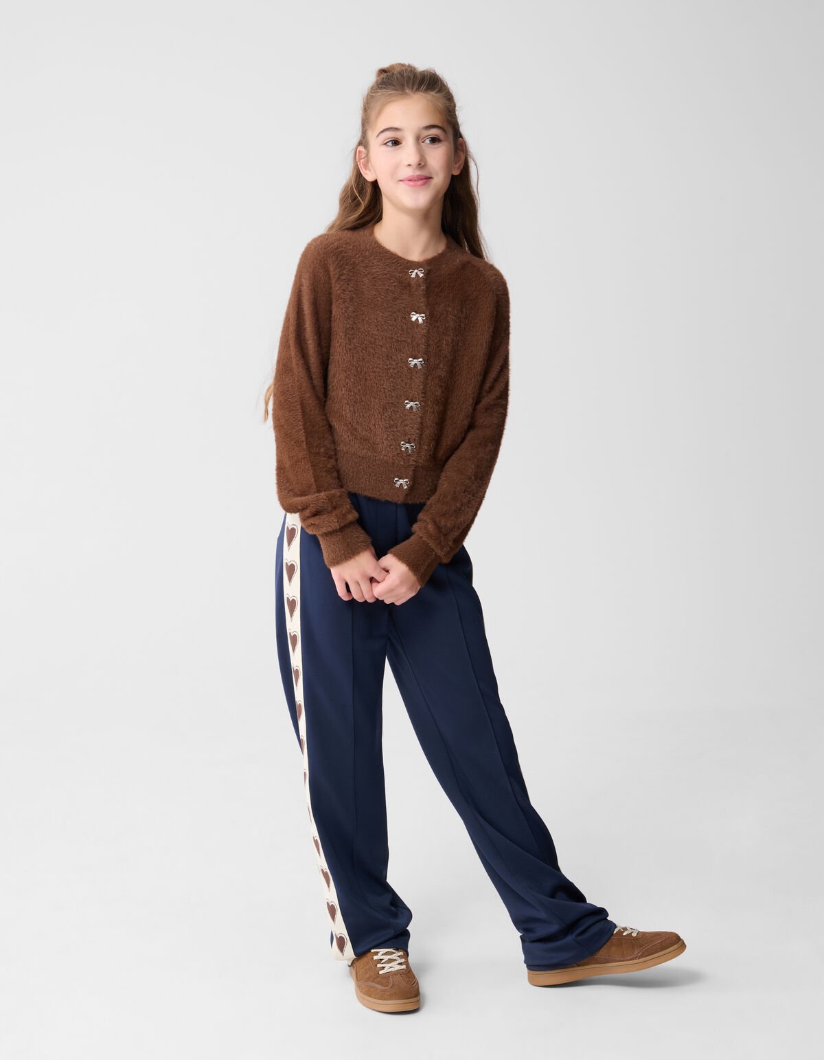 Braune Weste mit Schleife SHOEBY GIRLS