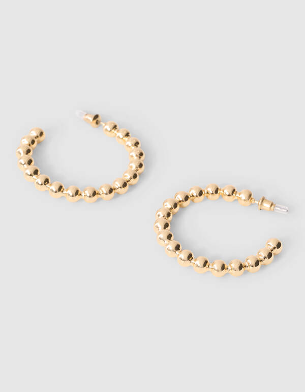 Kleine Bubble-Hoop-Ohrringe Gold SHOEBY ACCESSOIRES