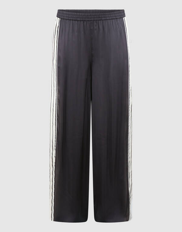 Grafische Weite-Hosen Schwarz/Wei&szlig; SHOEBY WOMEN