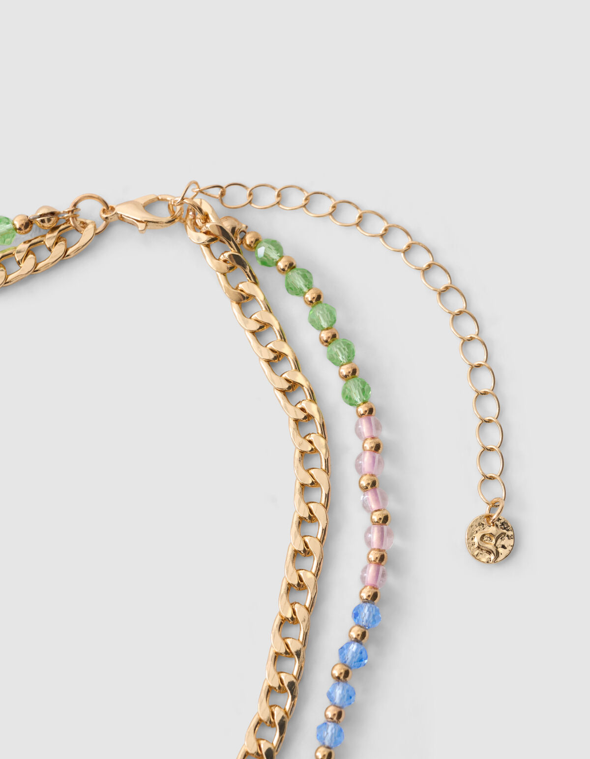 Layered Beaded Halskette Gold SHOEBY ACCESSOIRES