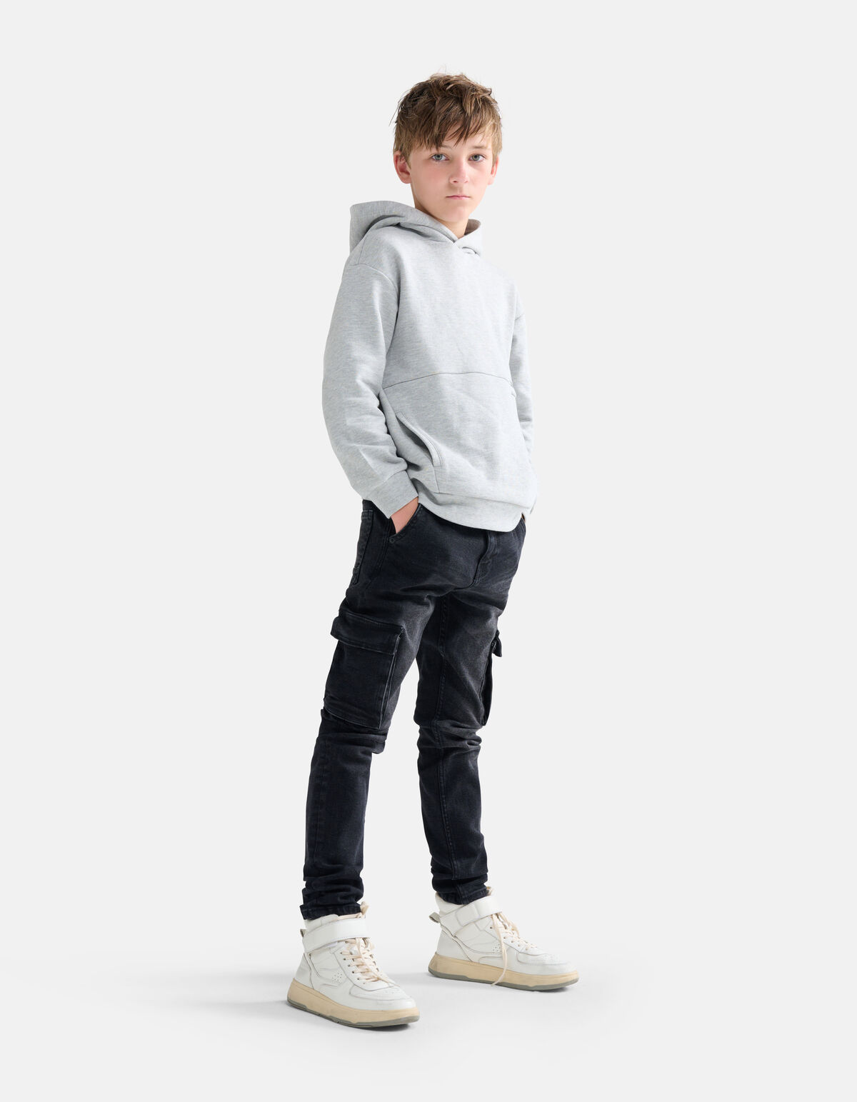Hoodie Hellgrau SHOEBY BOYS