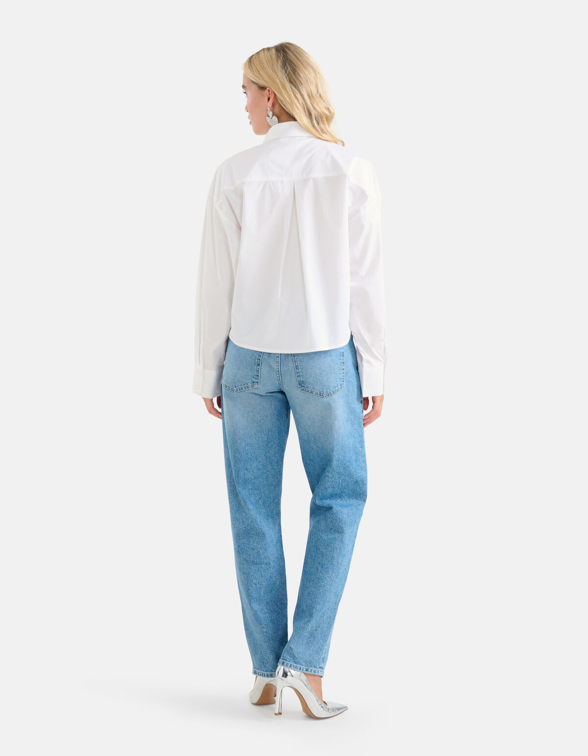 Gekürzte Bluse Weiß von Monica SHOEBY WOMEN