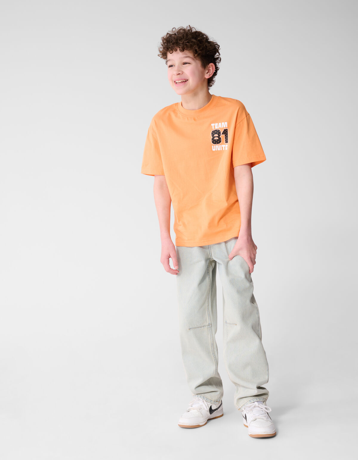Team Unite Artwork T-Shirt Orange SHOEBY BOYS
