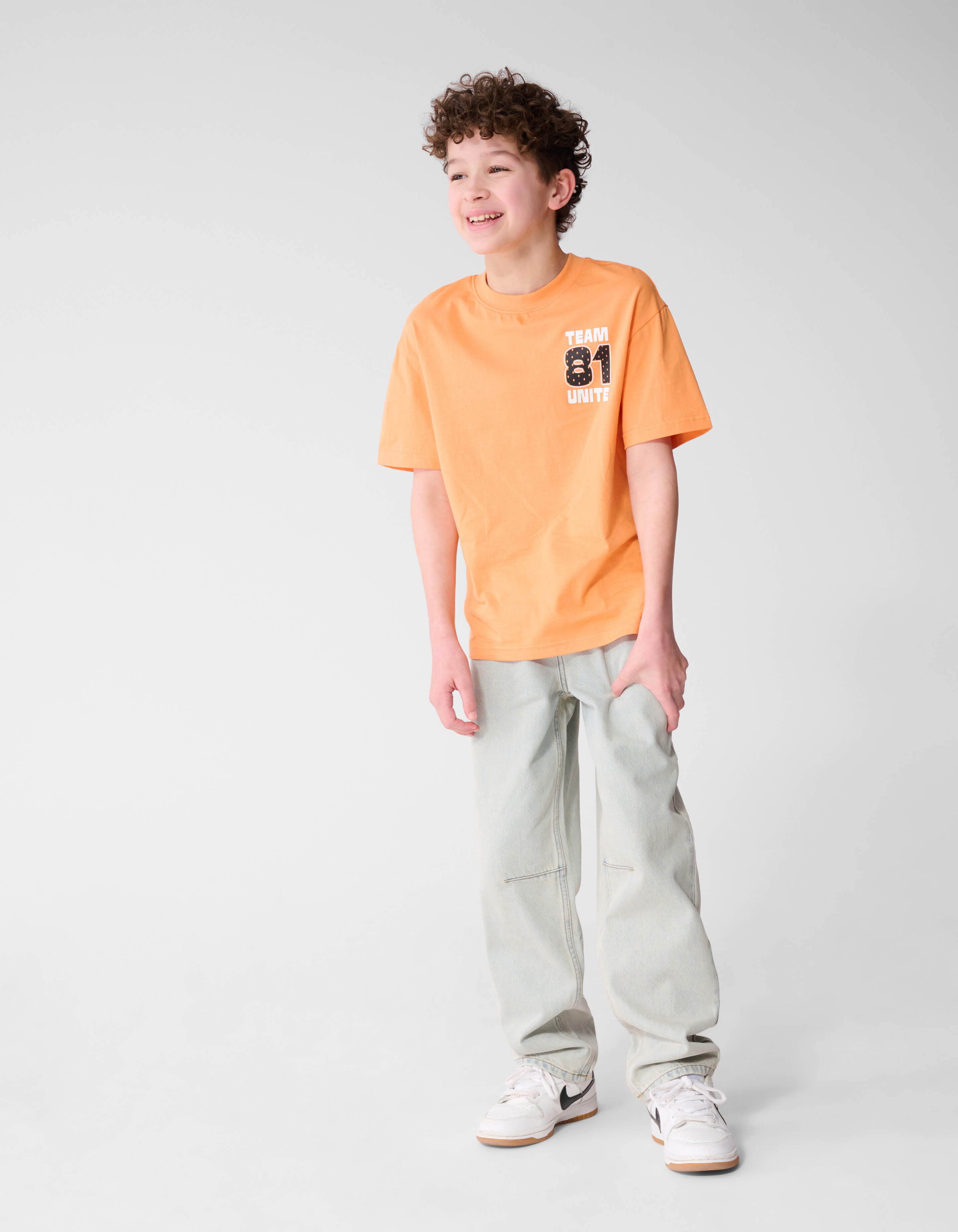 Team Unite Artwork T-Shirt Orange SHOEBY BOYS