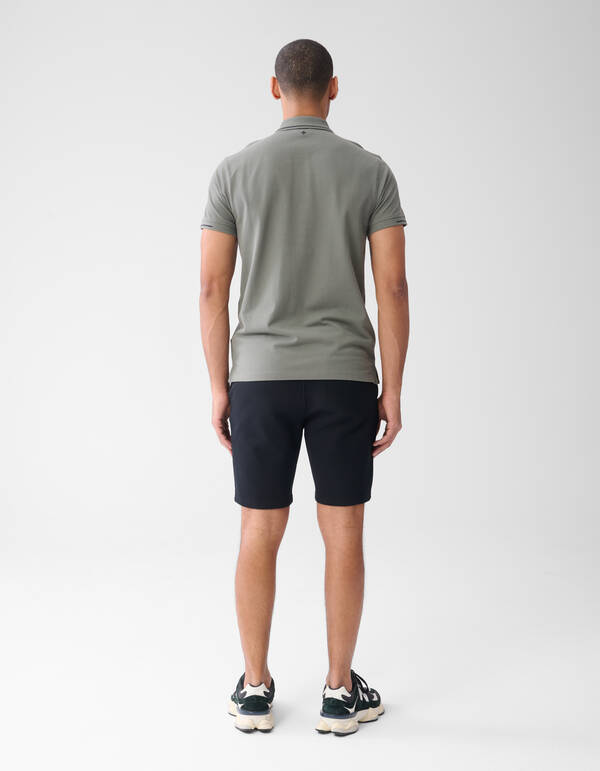 Piqu&eacute; Logo Shorts Schwarz SHOEBY MEN
