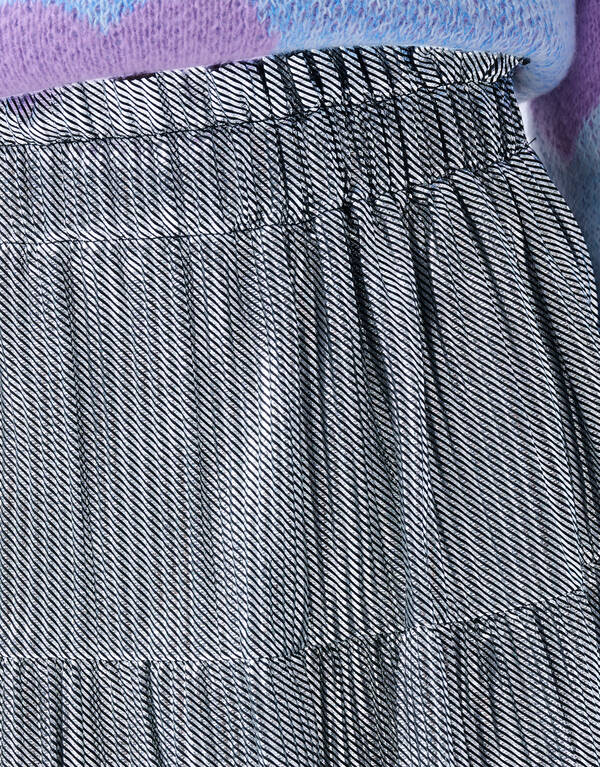 Glänzender Silber-Minirock SHOEBY GIRLS