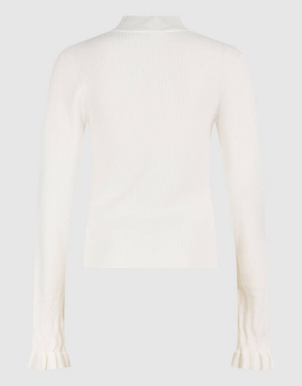 Frill Top Gebroken Wit SHOEBY WOMEN