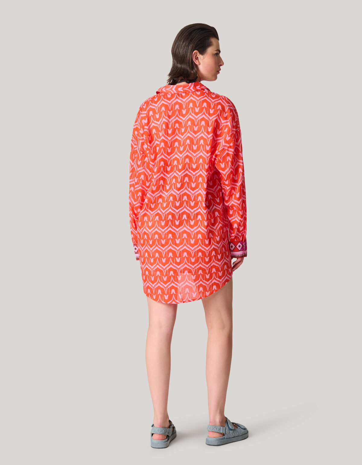 Bedruckte Strandbluse Rood SHOEBY WOMEN