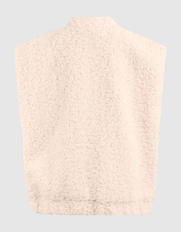 Teddy Gilet Gebrochenes Wei&szlig; SHOEBY GIRLS