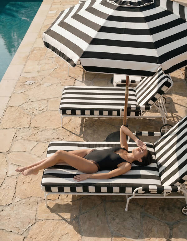 Kontrast Badeanzug Schwarz SHOEBY ACCESSOIRES